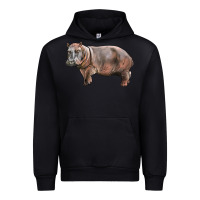 Black hippopotamus Urban Hoodie - LillyAllenDesigns