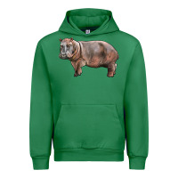 Emerald hippopotamus Urban Hoodie - LillyAllenDesigns