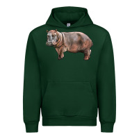 Forest Green hippopotamus Urban Hoodie - LillyAllenDesigns
