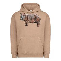 Pigment Burro hippopotamus Urban Hoodie - LillyAllenDesigns