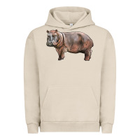 Pigment French Oak hippopotamus Urban Hoodie - LillyAllenDesigns