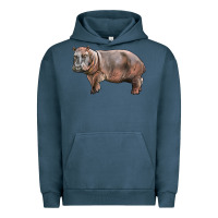 Pigment Midnight Navy hippopotamus Urban Hoodie - LillyAllenDesigns