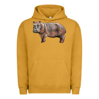 Pigment Peanut Butter hippopotamus Urban Hoodie - LillyAllenDesigns