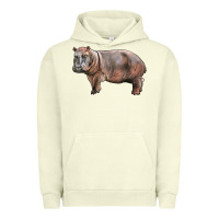 Pigment Pistachio hippopotamus Urban Hoodie - LillyAllenDesigns