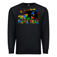 Black mama bear autism Premium Sweatshirt - Zillion Design Studio
