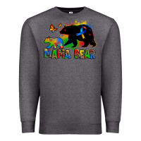 Charcoal Heather mama bear autism Premium Sweatshirt - Zillion Design Studio