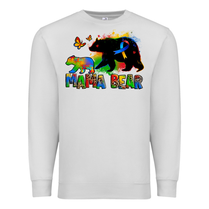 Mama Bear Autism Premium Sweatshirt by Zillion Design Studio | Teevron
