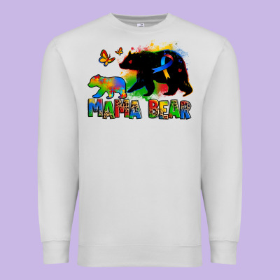 Mama Bear Autism Premium Sweatshirt Designed By Zillion Design Studio