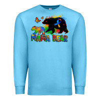 Ocean Blue mama bear autism Premium Sweatshirt - Zillion Design Studio