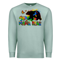 Seafoam mama bear autism Premium Sweatshirt - Zillion Design Studio