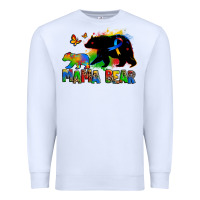 White mama bear autism Premium Sweatshirt - Zillion Design Studio