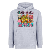 Heather Grey no dieta season Heavyweight Hoodie - Zillion Design Studio