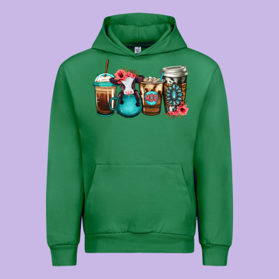Baby Calf Coffee Cups Urban Hoodie Designed By Jasminsmagicworld