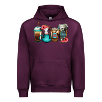 Mauve Wine Baby calf coffee cups Urban Hoodie - Jasminsmagicworld