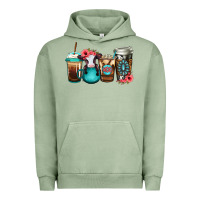 Pigment Oil Green Baby calf coffee cups Urban Hoodie - Jasminsmagicworld