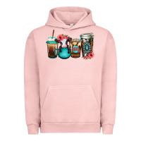 Pigment Salmon Baby calf coffee cups Urban Hoodie - Jasminsmagicworld