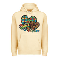Pina Colada autism hearts leopard cowhide Premium Hoodie - Artiststas