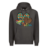 Smoke autism hearts leopard cowhide Premium Hoodie - Artiststas