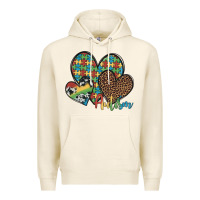 Tofu autism hearts leopard cowhide Premium Hoodie - Artiststas