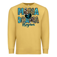 Antique Gold mama of drama boy mom Premium Sweatshirt - Zillion Design Studio