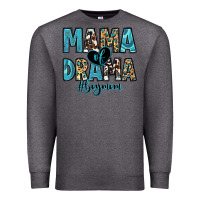 Charcoal Heather mama of drama boy mom Premium Sweatshirt - Zillion Design Studio