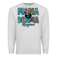 Dove Grey mama of drama boy mom Premium Sweatshirt - Zillion Design Studio