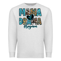 Oatmeal Heather mama of drama boy mom Premium Sweatshirt - Zillion Design Studio