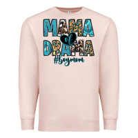 Pale Pink mama of drama boy mom Premium Sweatshirt - Zillion Design Studio