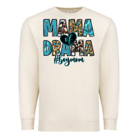 Sandshell mama of drama boy mom Premium Sweatshirt - Zillion Design Studio