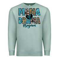 Seafoam mama of drama boy mom Premium Sweatshirt - Zillion Design Studio