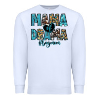 White mama of drama boy mom Premium Sweatshirt - Zillion Design Studio