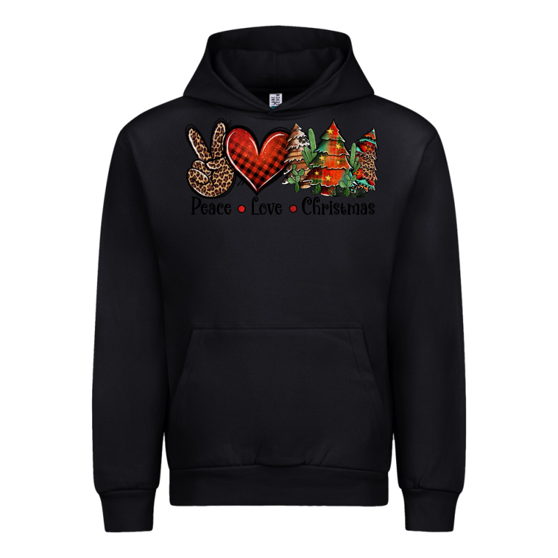 Peace Love Western Christmas Trees Urban Hoodie by Jasminsmagicworld | Teevron