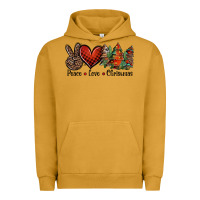 Pigment Peanut Butter Peace love western christmas trees Urban Hoodie - Jasminsmagicworld