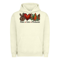 Pigment Pistachio Peace love western christmas trees Urban Hoodie - Jasminsmagicworld