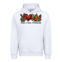 White Peace love western christmas trees Urban Hoodie - Jasminsmagicworld