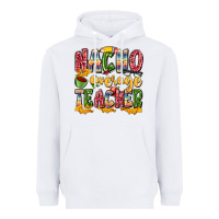 White nacho average teacher Heavyweight Hoodie - Zillion Design Studio