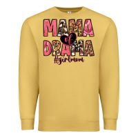 Antique Gold mama of drama girl mom Premium Sweatshirt - Zillion Design Studio