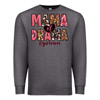 Charcoal Heather mama of drama girl mom Premium Sweatshirt - Zillion Design Studio