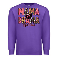 Purple mama of drama girl mom Premium Sweatshirt - Zillion Design Studio