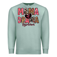Seafoam mama of drama girl mom Premium Sweatshirt - Zillion Design Studio