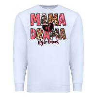 Mama Of Drama Girl Mom Premium Sweatshirt | Teevron