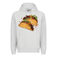Dove Grey mexican taco's Premium Hoodie - AdoDesignShop
