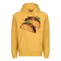 Mustard mexican taco's Premium Hoodie - AdoDesignShop