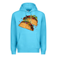 Ocean Blue mexican taco's Premium Hoodie - AdoDesignShop