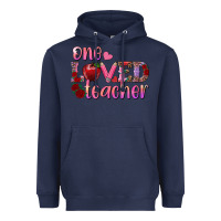 Navy one loved teacher Heavyweight Hoodie - RanaPortraitStore