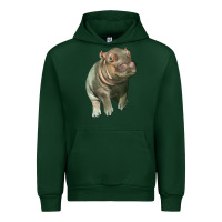 Foreset Green baby hippo Urban Hoodie - LillyAllenDesigns