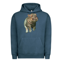 Pigment Midnight Navy baby hippo Urban Hoodie - LillyAllenDesigns