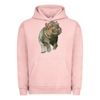 Pigment Salmon baby hippo Urban Hoodie - LillyAllenDesigns