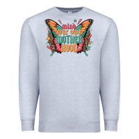 Heather Grey mind your own motherhood Premium Sweatshirt - Zillion Design Studio