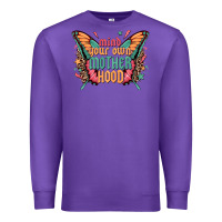Purple mind your own motherhood Premium Sweatshirt - Zillion Design Studio